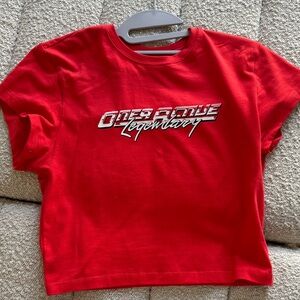 Oner Active Muscle Mommy Red Baby Tee Sz Large